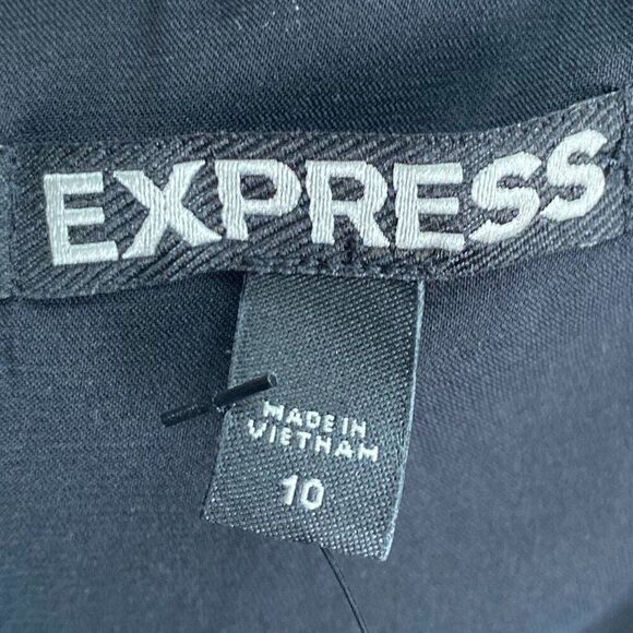 Express One Shoulder Blouse Shirt Top Lace Work Business Casual Size 10 NWT - Picture 3 of 4